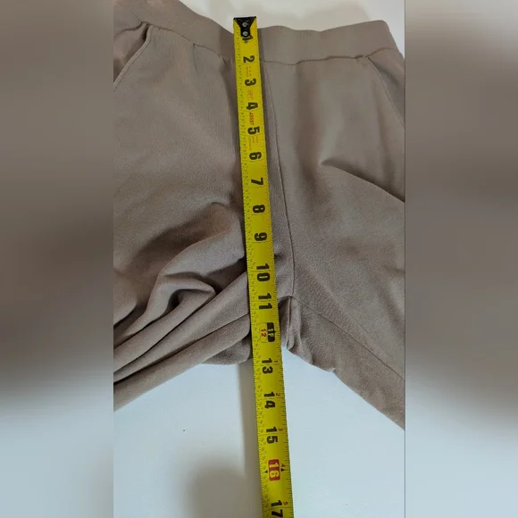 Alo Yoga Ruched Soft Sculpt Pants Taupe Beige Scrunched Wide Leg Buttery Size XS - Picture 12 of 15